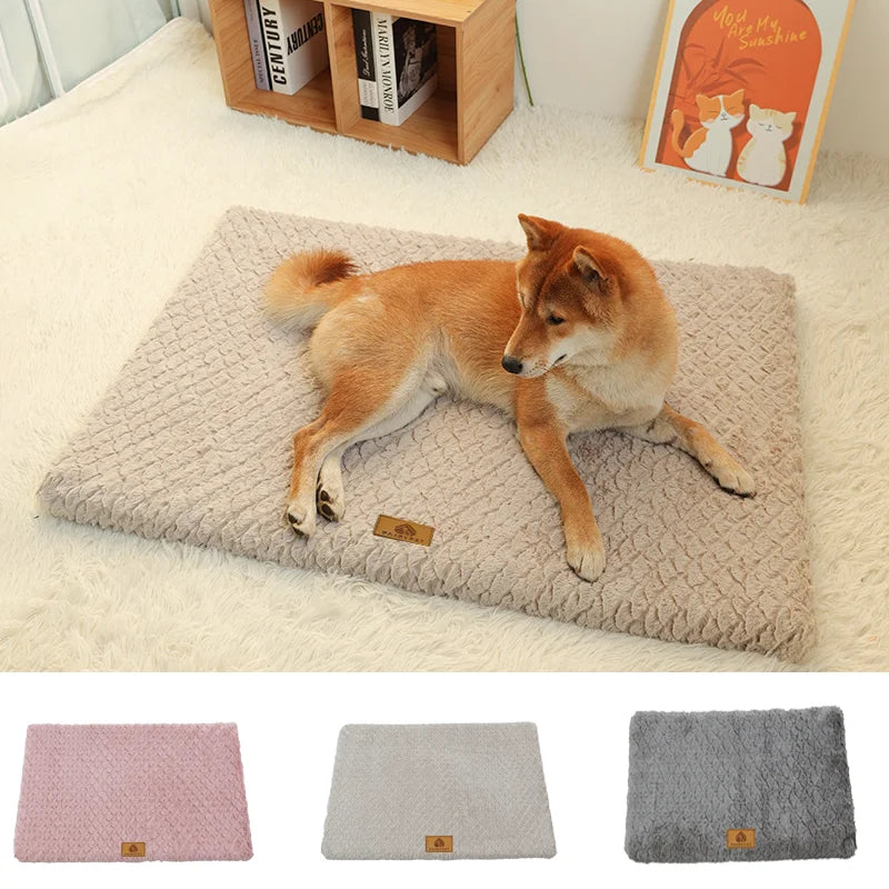 3D Foam Pet Bed With Removable Washable Faux Fur Cover