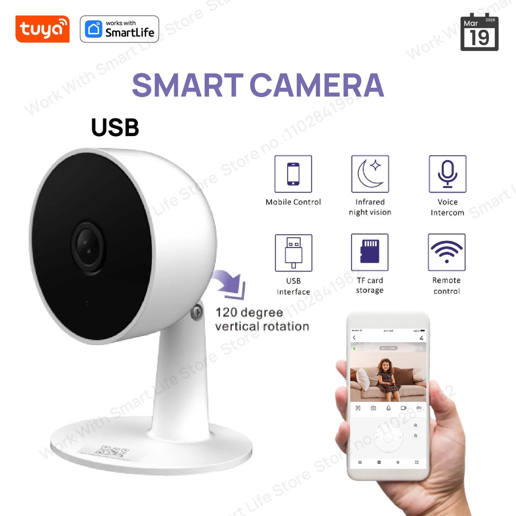 Tuya Smart 3MP HD Indoor Security Camera