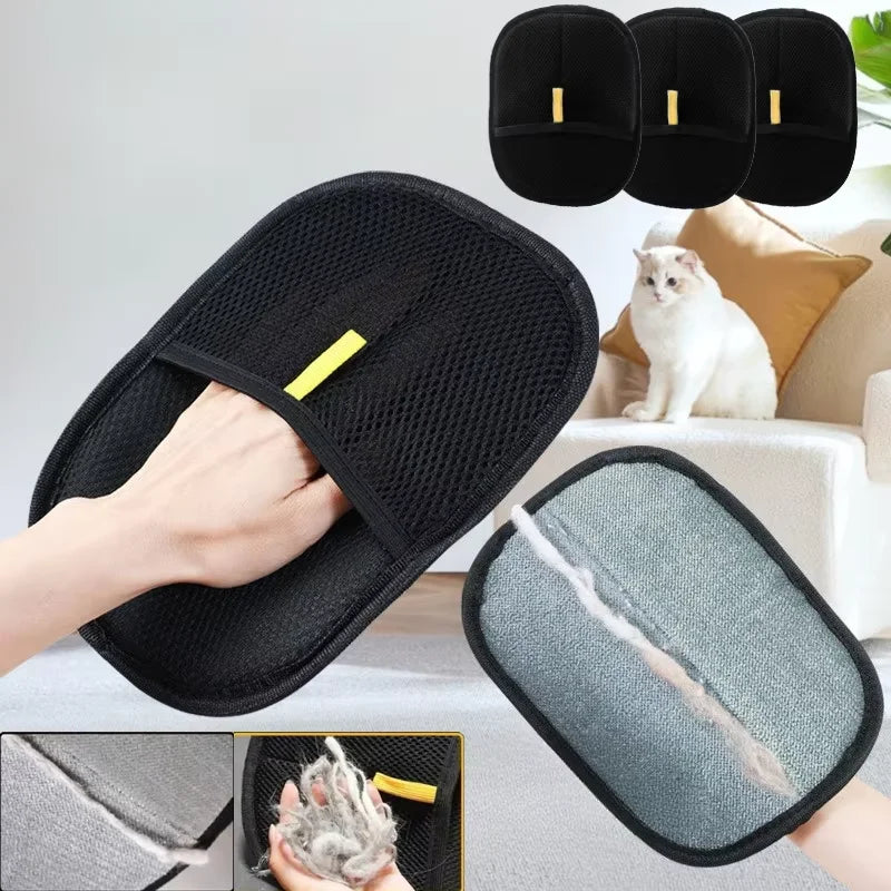 Double-Sided Pet Grooming & Deshedding Gloves