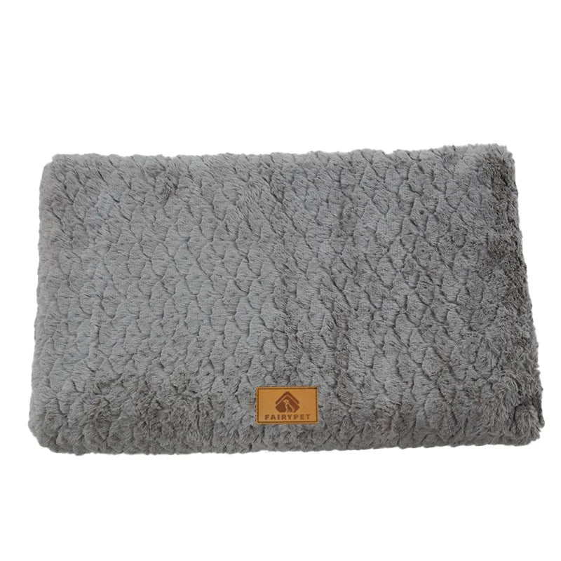 3D Foam Pet Bed With Removable Washable Faux Fur Cover