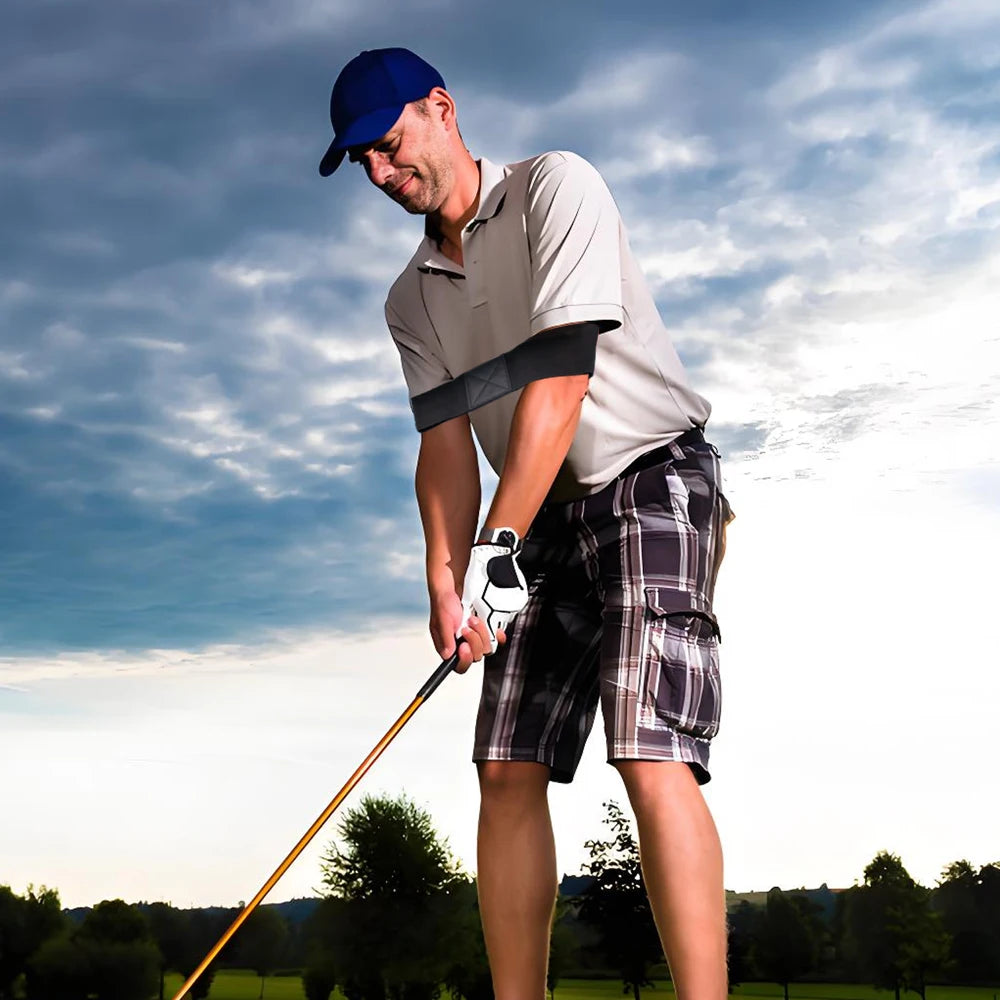 Golf Swing Gesture Corrector Elastic Training Arm Band Golf Trainer Aid for Men And Women