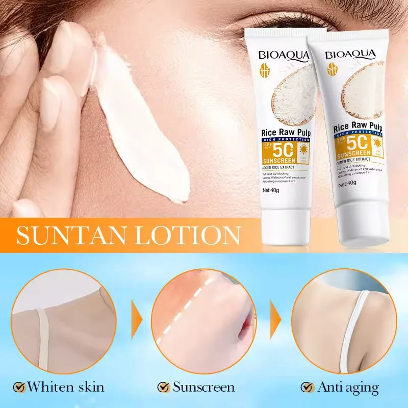 Facial Sunscreen Cream SPF 50+ Body Protector Solar Lotion